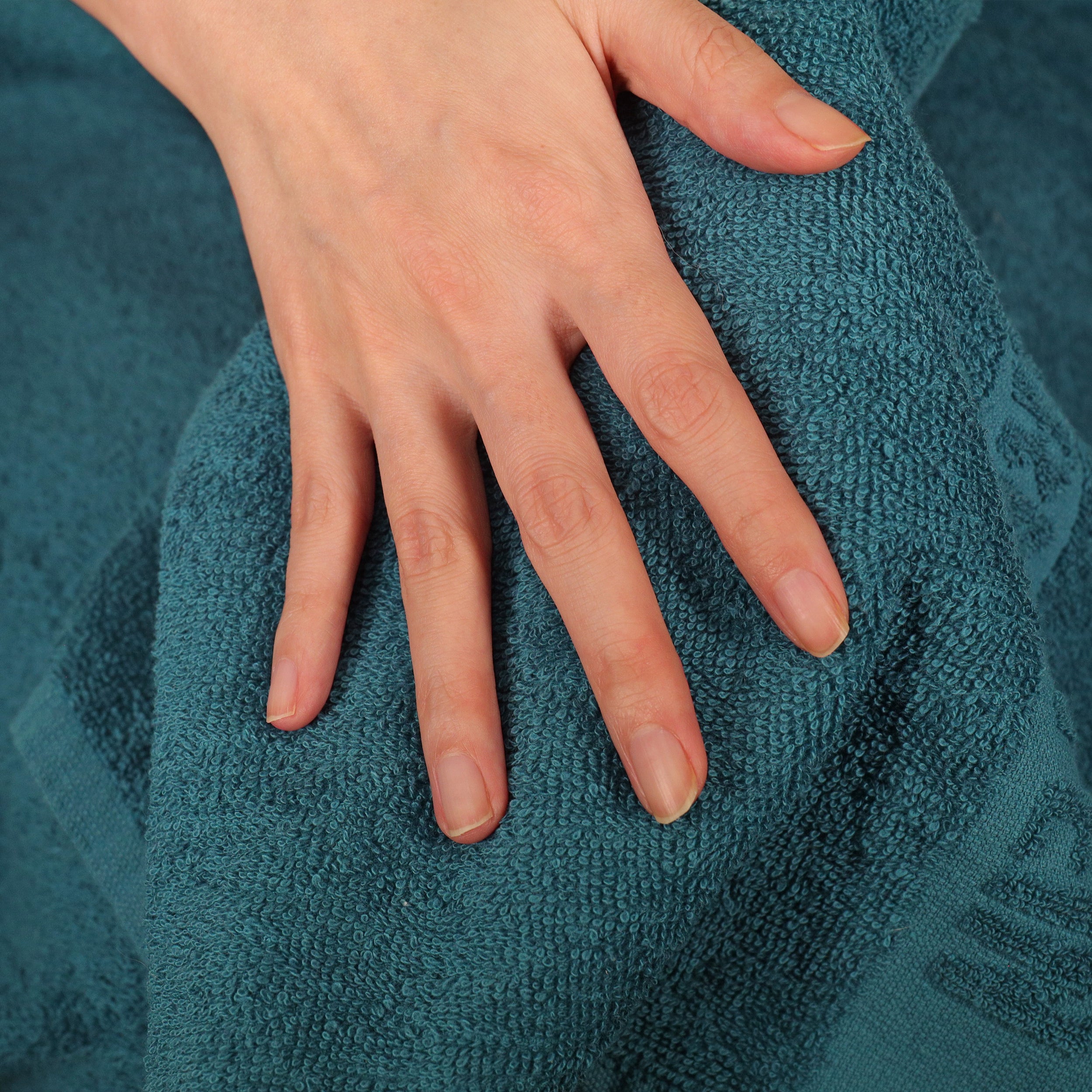 Gästhantdukar Bernstein PURECOTTON - 2-delat set Petrolgrönt & Vitt