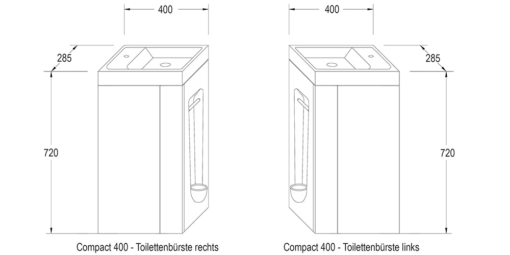Badrumsmöbelset Compact 400