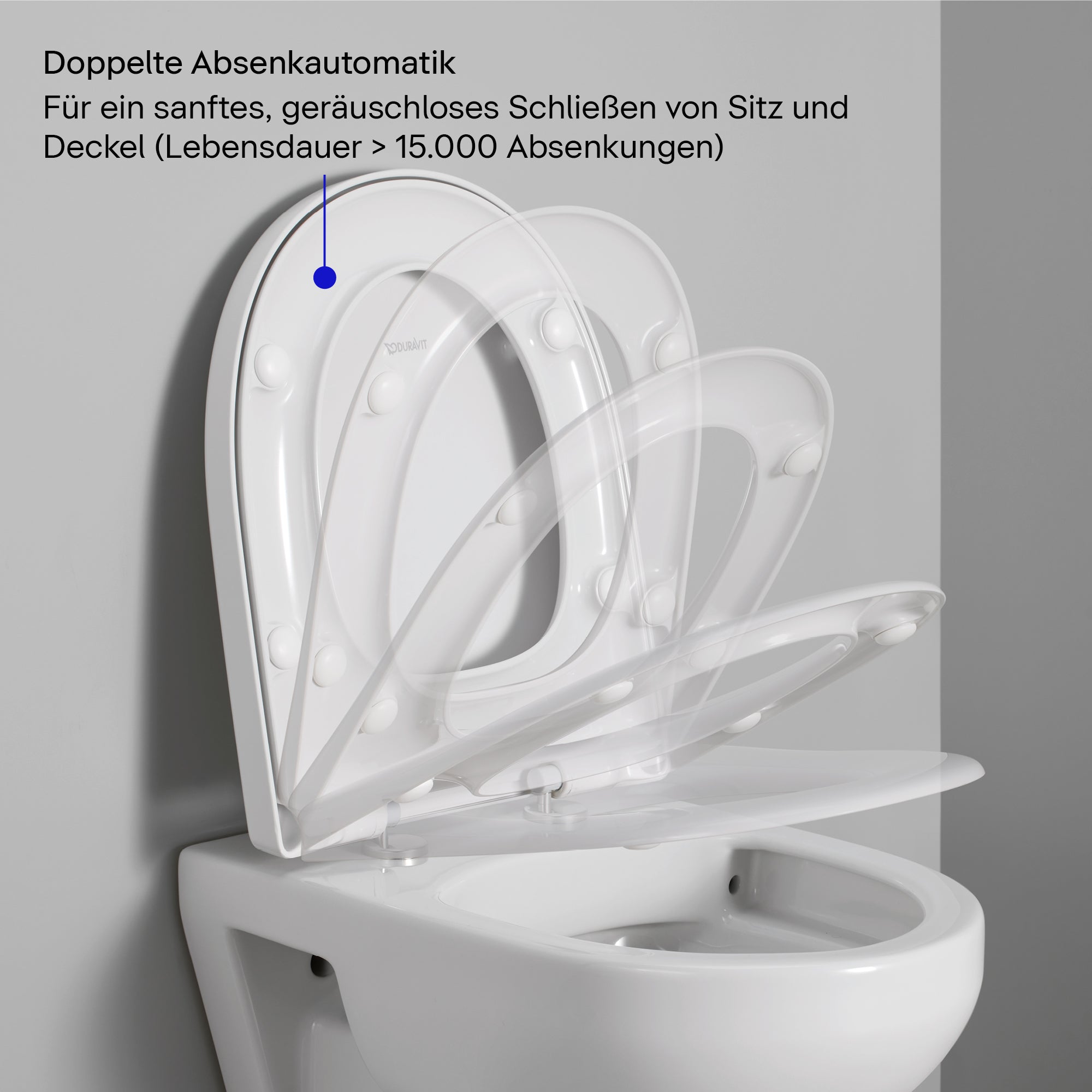 Duravit Univavo Universal WC-stol med mjukstängande mekanism, oval