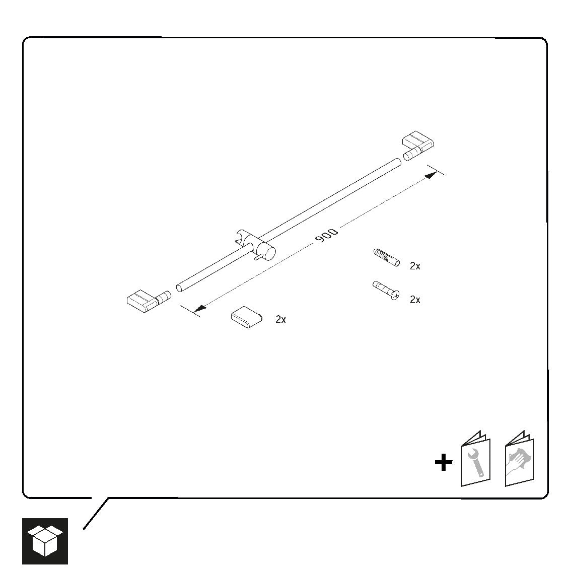 Duravit Universal duschstång