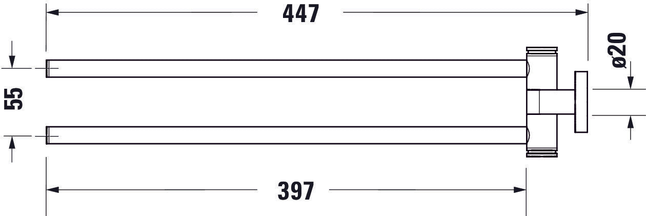Duravit D-Code handdukstork