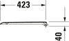Duravit universell toalettsits med soft-close funktion för D-Code