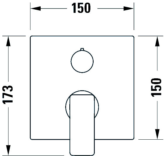 Duravit Manhattan ettgrepps infälld duschblandare