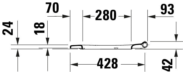 Duravit Univavo universal toalettsits med mjukstängning