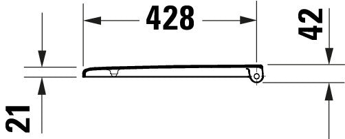 Duravit Univavo universal toalettsits med mjukstängning