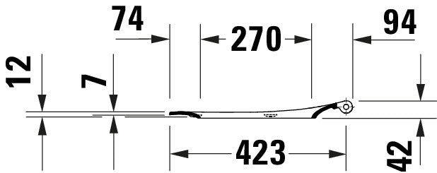Duravit Univavo universal toalettsits med mjukstängning