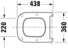 Duravit Univavo universal toalettsits med mjukstängning