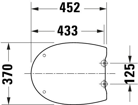 Duravit Univavo universal toalettsits med mjukstängning