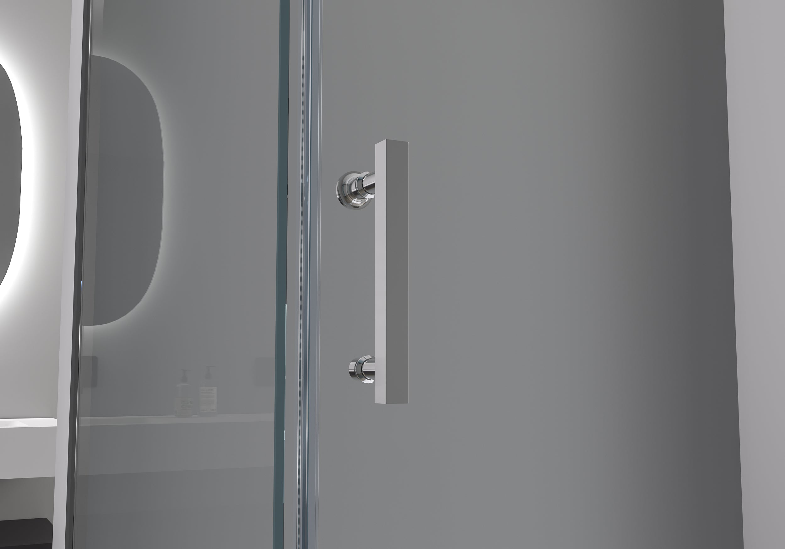 Duschvägg med skjutdörr EX806