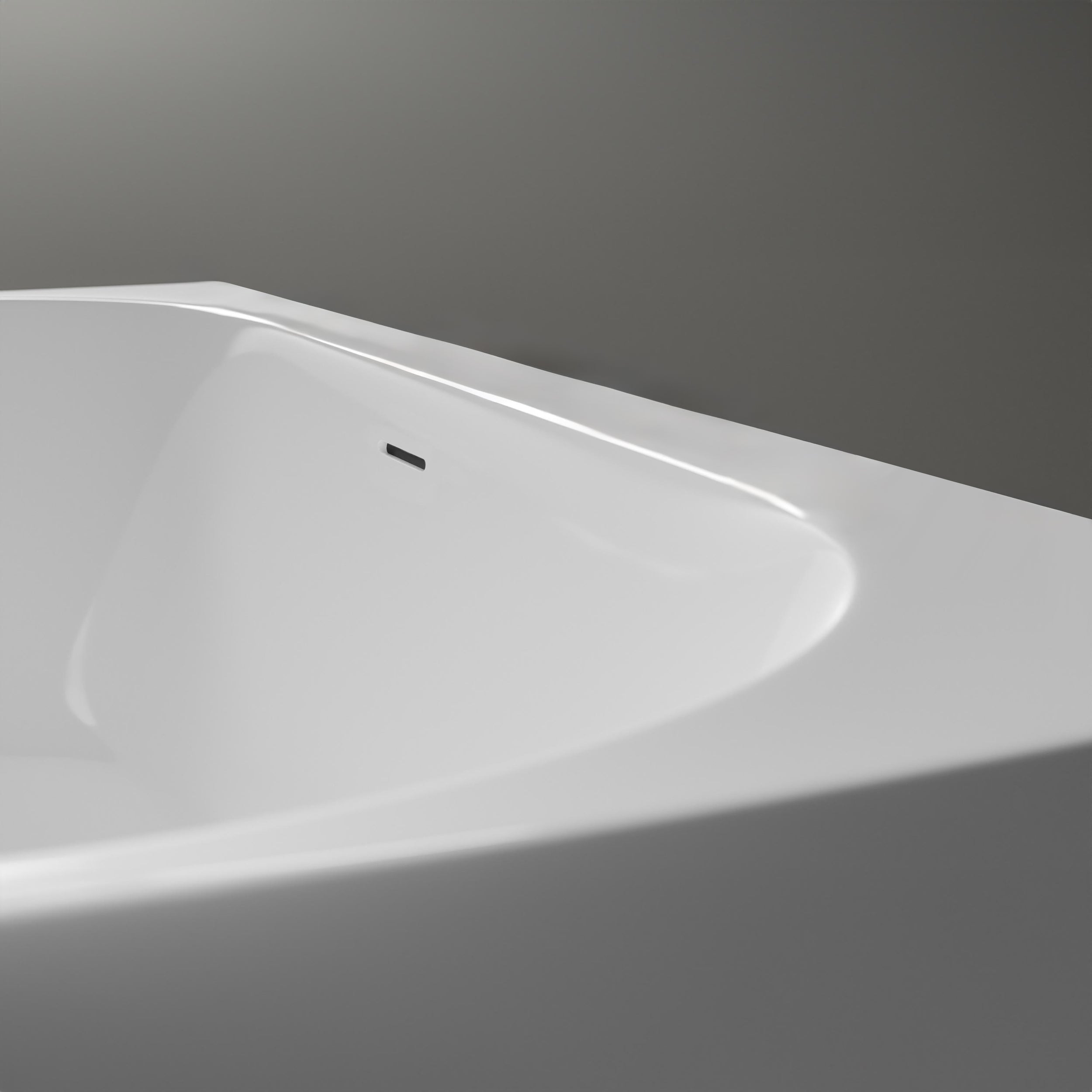 Fristående platsbesparande badkar NORA