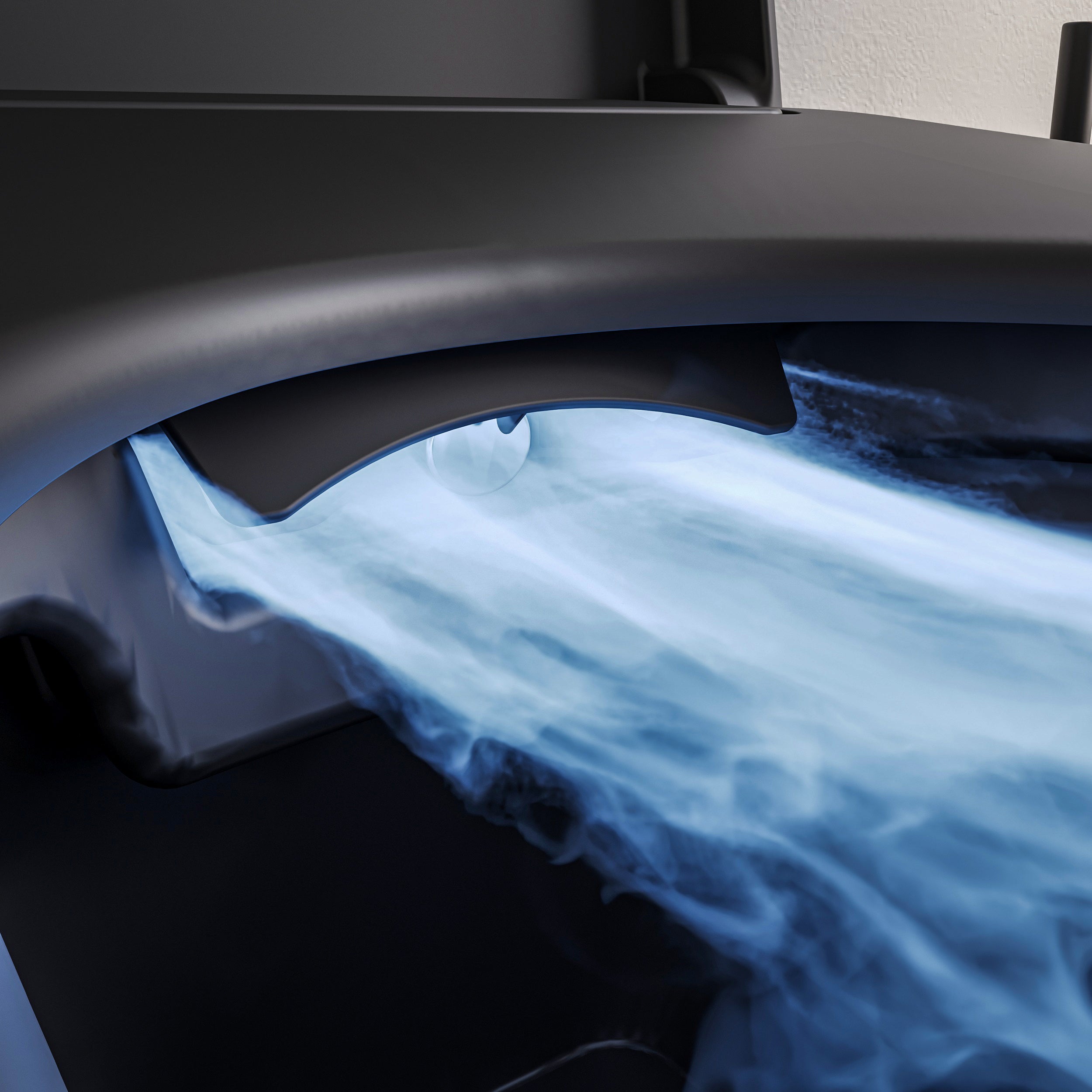 PREMIUM 1102 svart matt duschtoalett