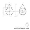 LED-upplyst Badrumsspegel 2805 Round