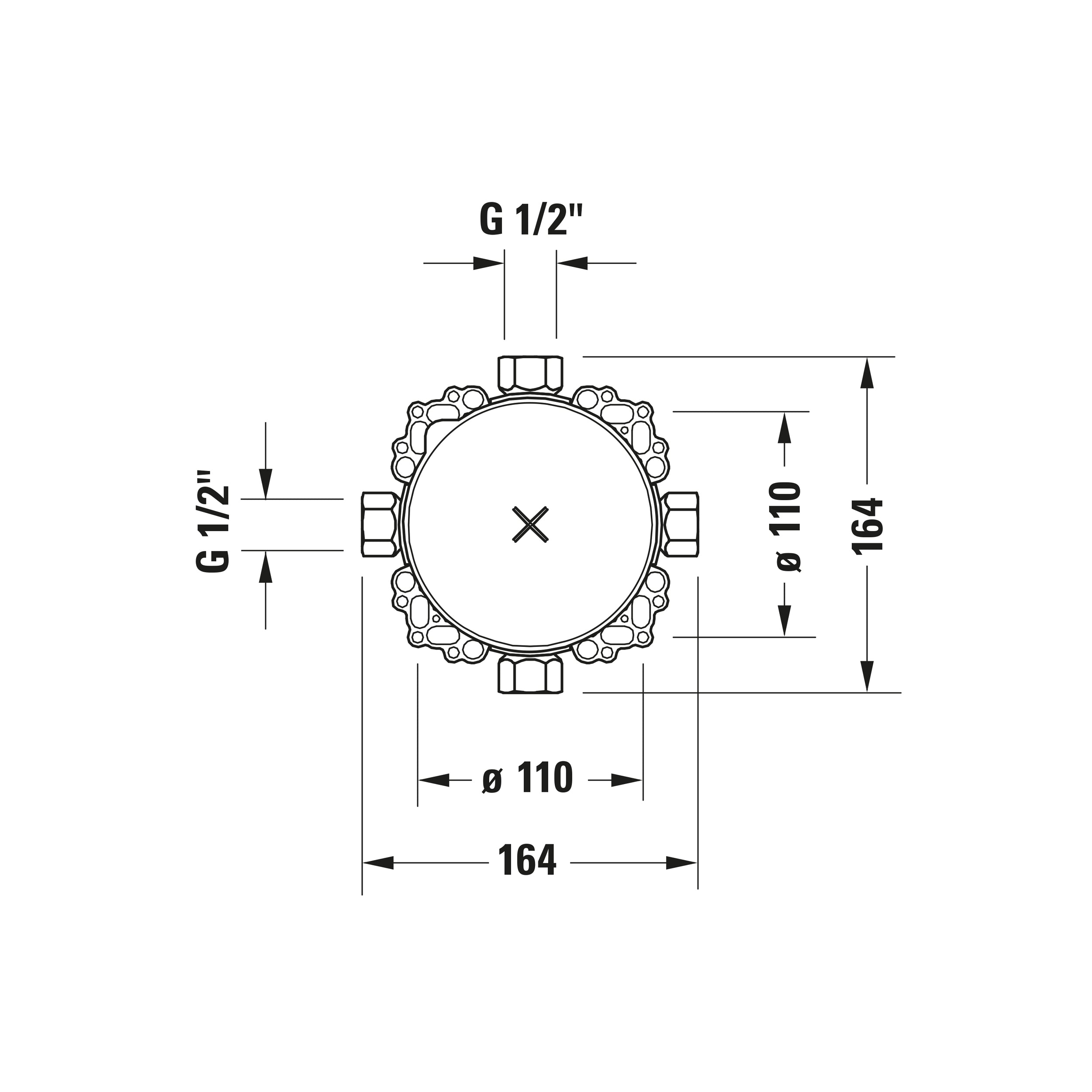 Duravit Tulum concealed shower mixer