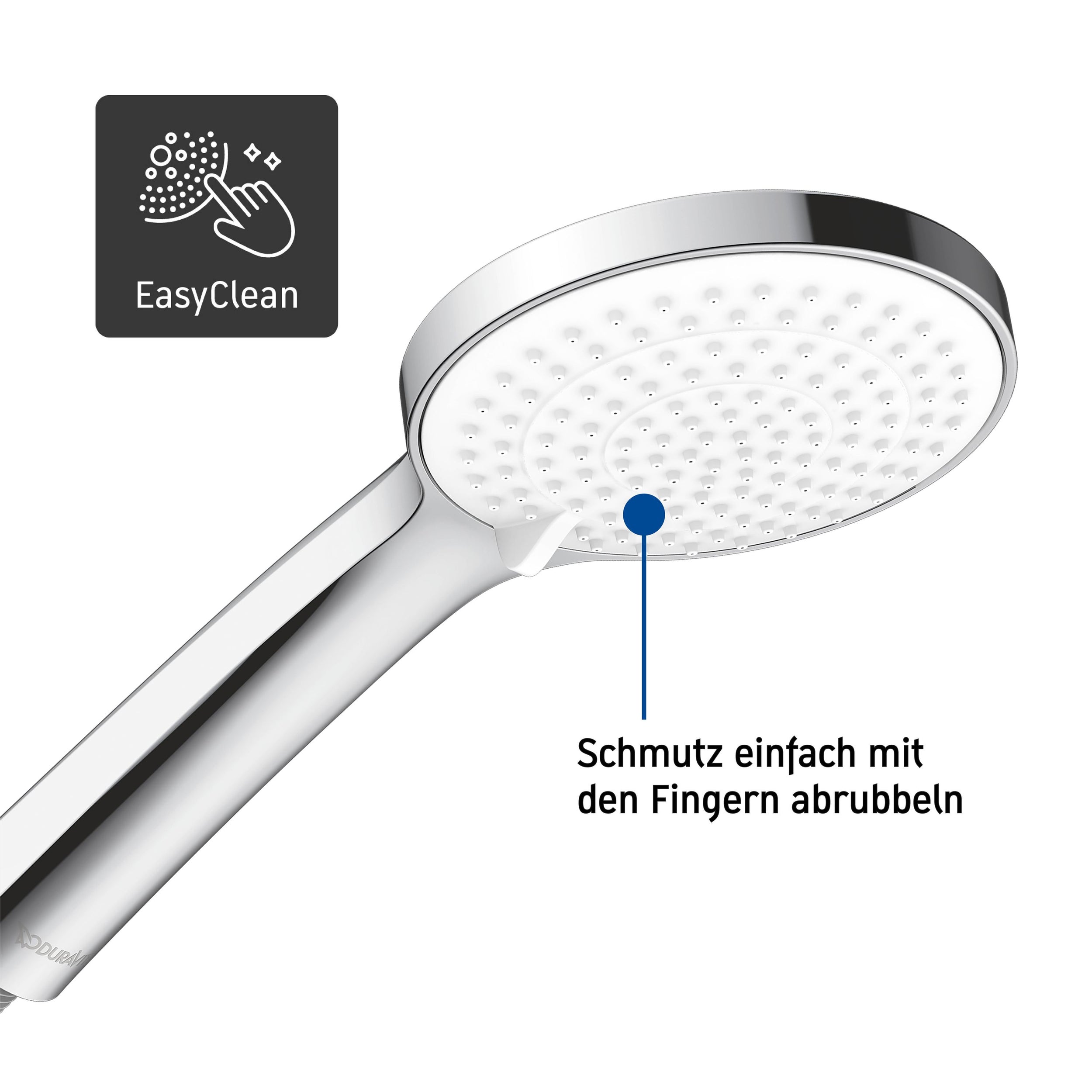 Duravit C.1 infällt duschsystem med regndusch