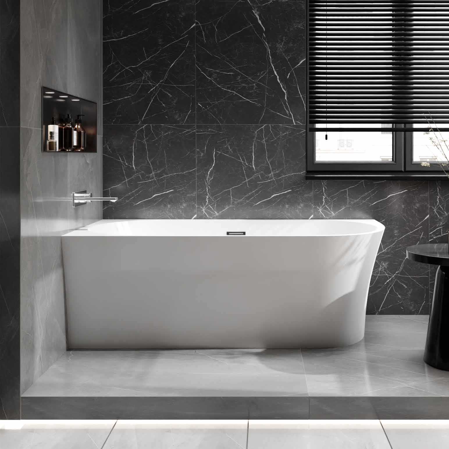 Hörnbadkar NOVA CORNER i akryl