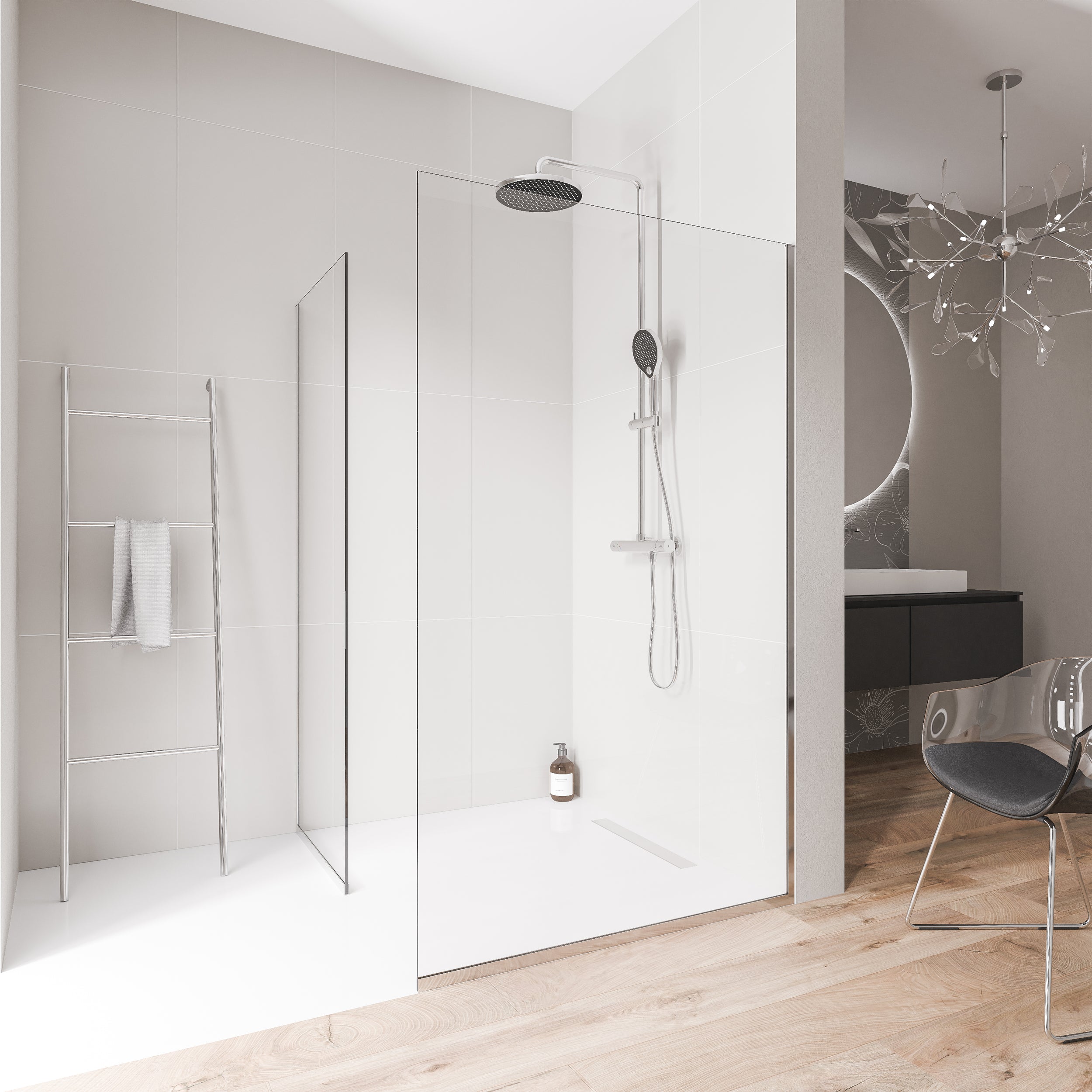 Duschkabin Walk-In Nano klarglas EX102