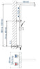 Design duschpelare Thermostat 3011 Basic