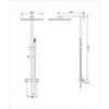 Duschsystem 8921C Basic med SEDAL-termostat