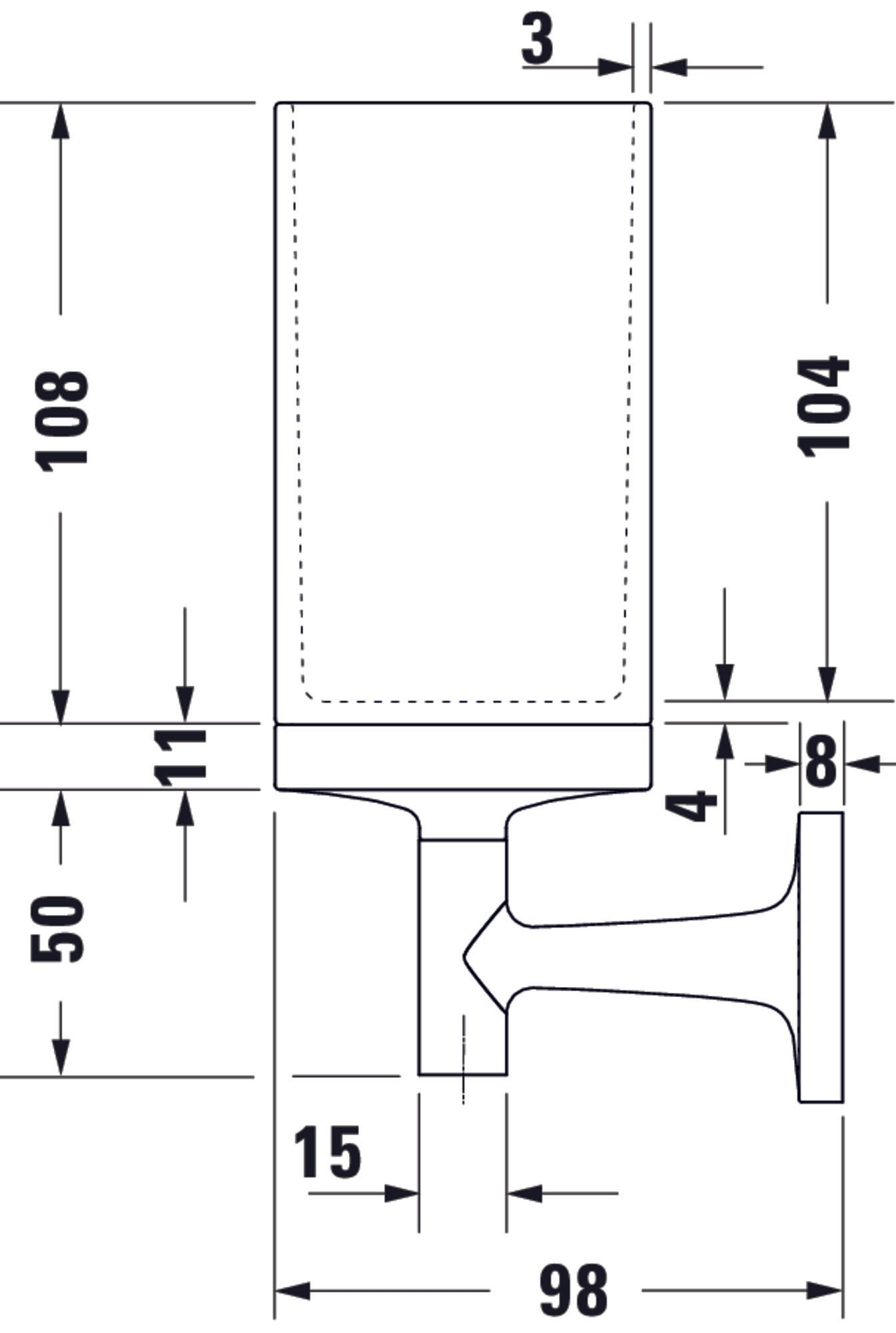 Duravit Starck T tandborstmugg
