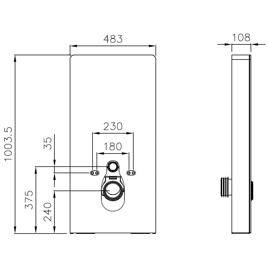 Komplett WC-paket 36: DUSCH-WC Basic 1102