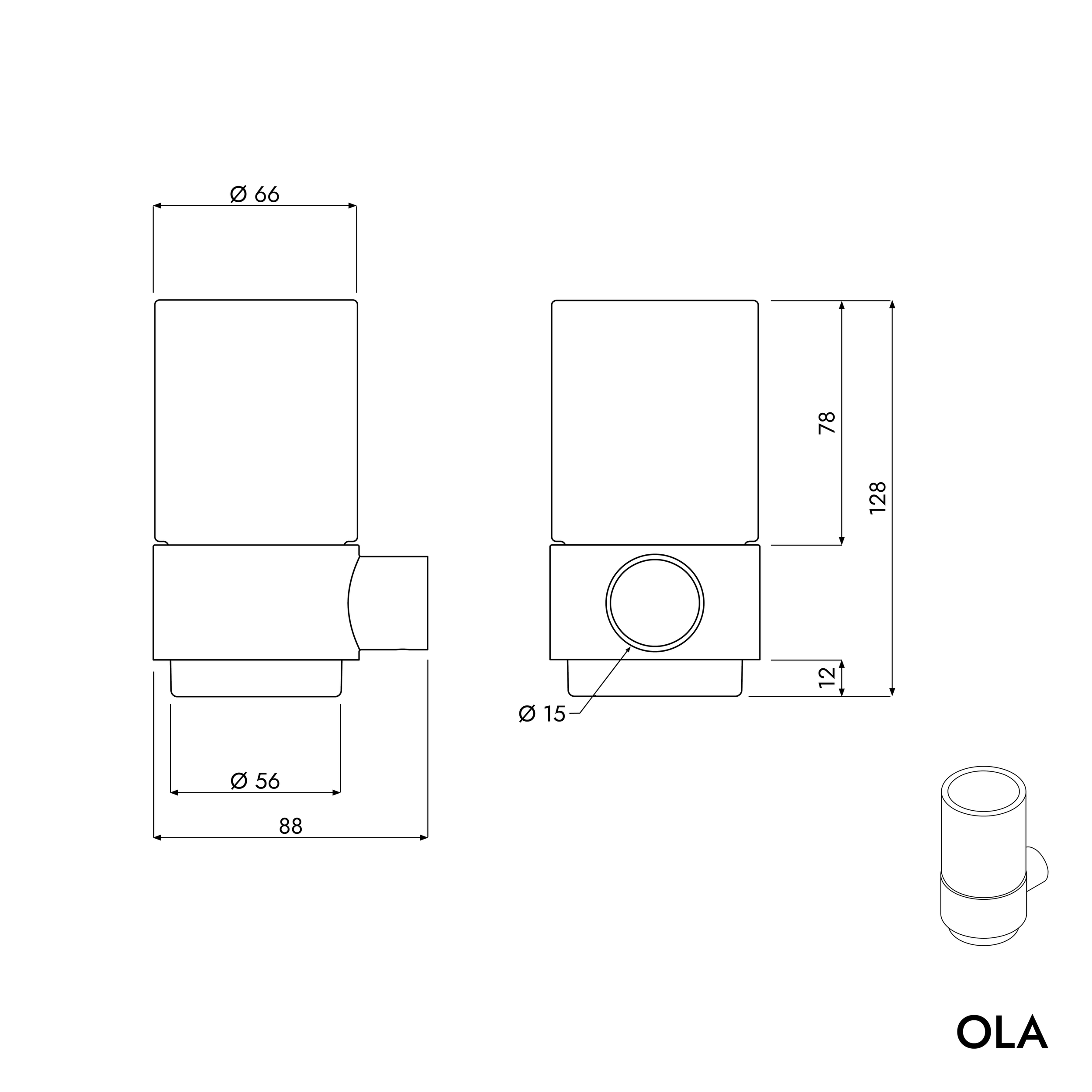 Tandborstbehållare OLA