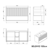 Duravit tvättställ med underskåp BELDIVO 100 cm