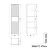Högskåp BELDIVO 170 cm