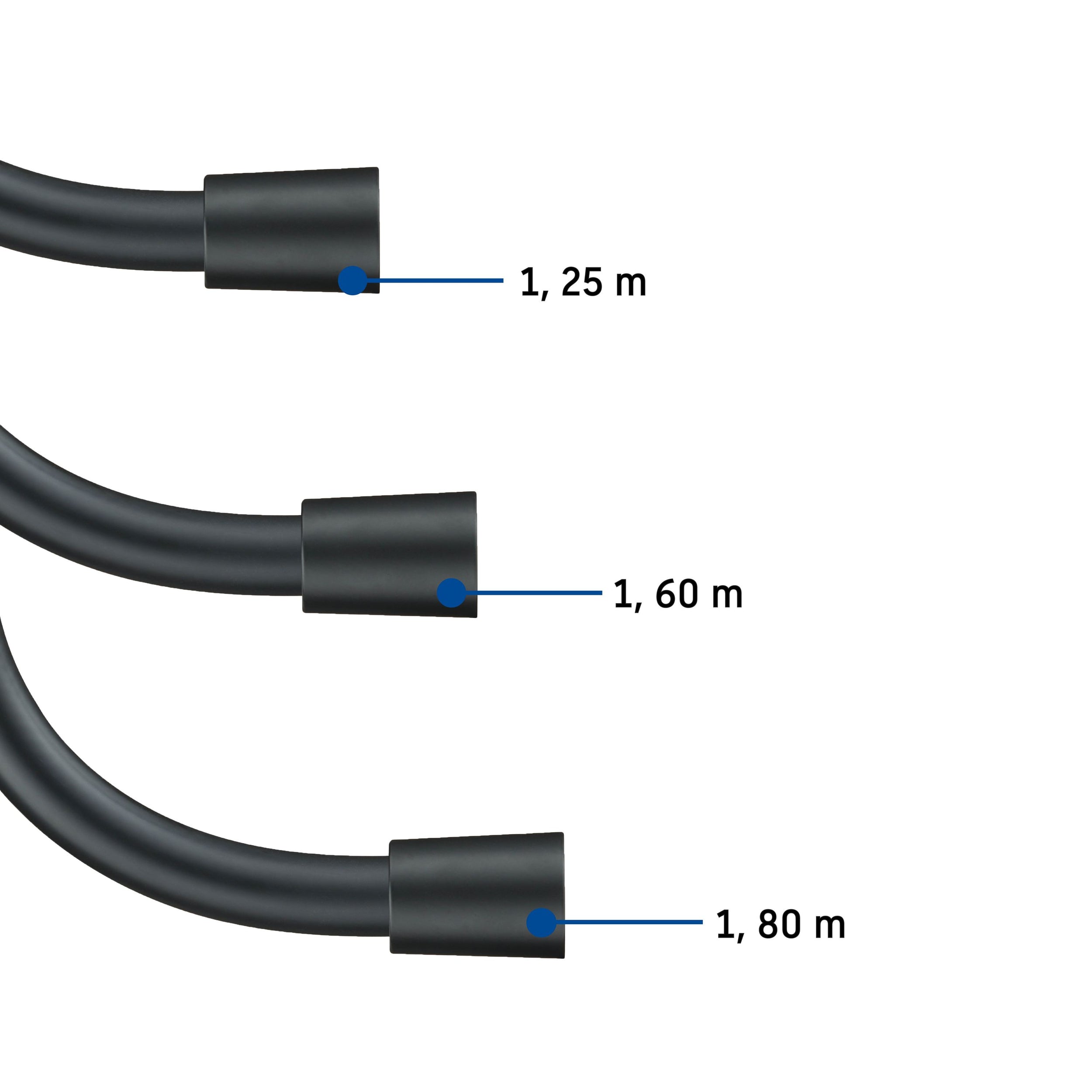 Duravit universalduschslang 1,60 m - valbar färg