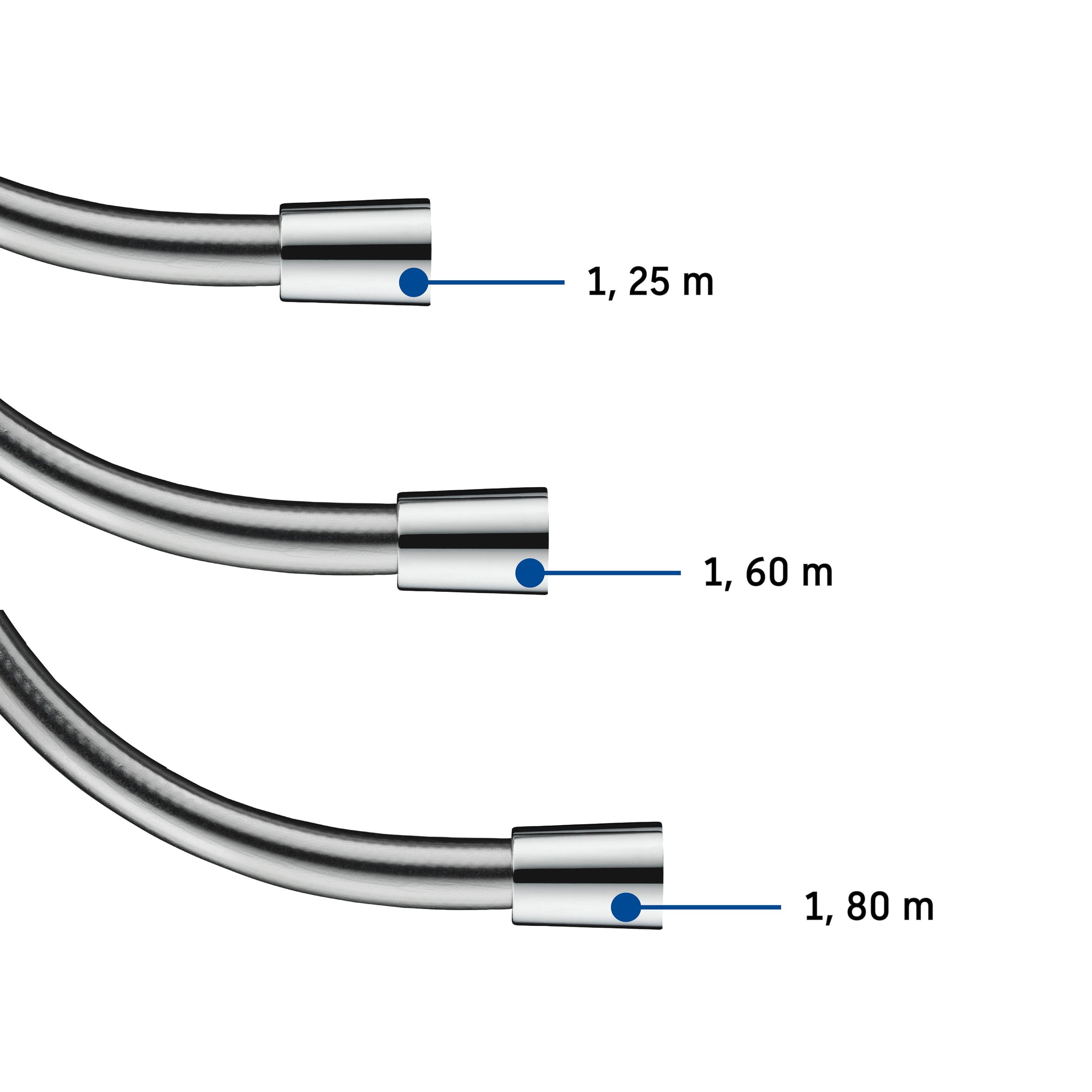 Duravit universalduschslang 1,60 m - valbar färg