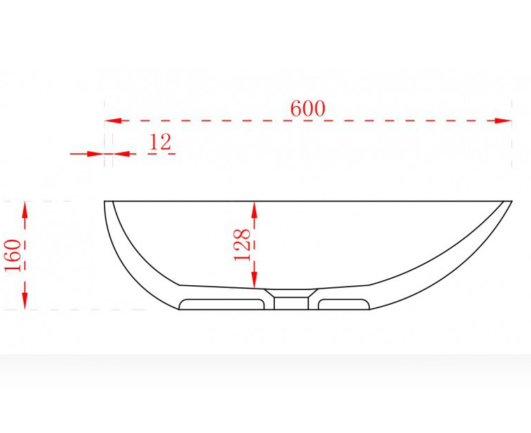 Bänkskiva tvättställ TWA65