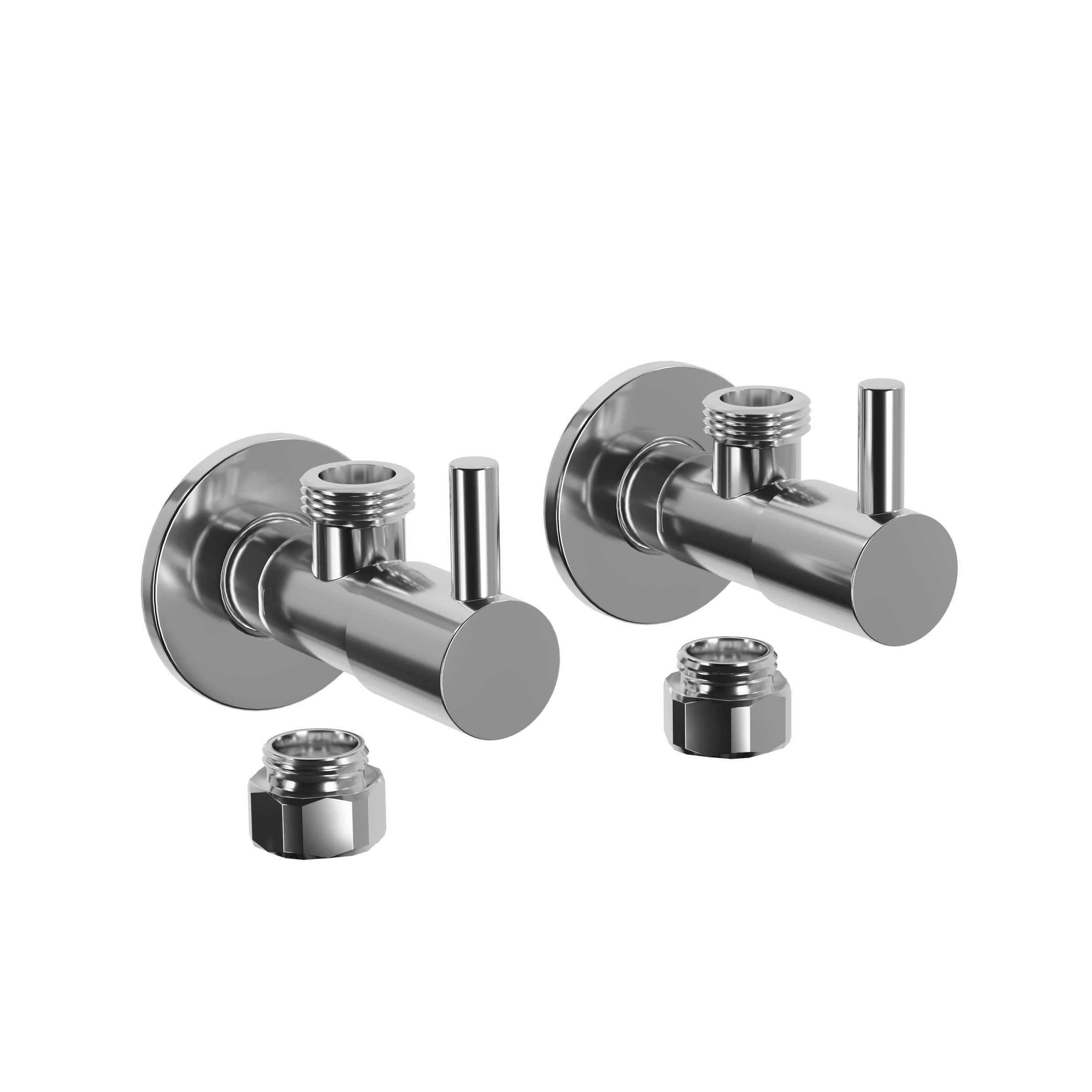 Design-vinkelventil 2-pack