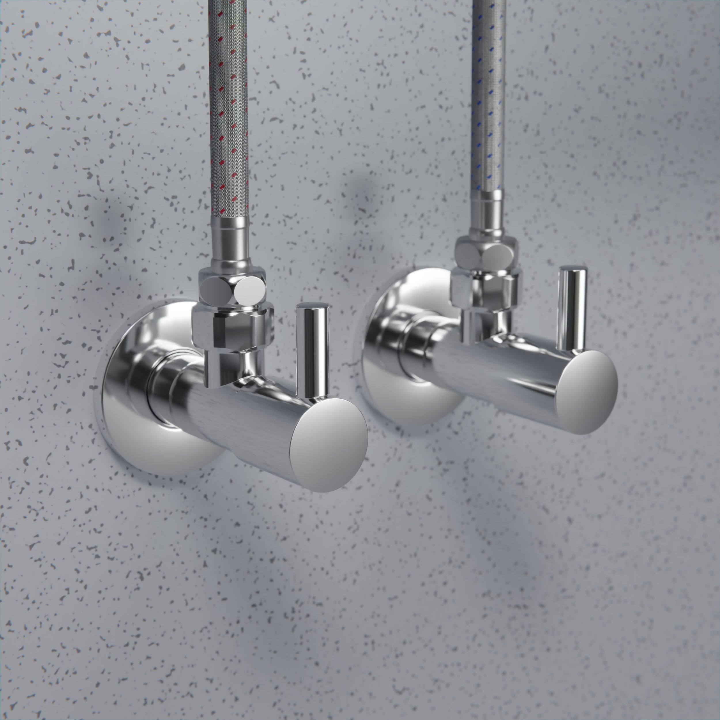 Design-vinkelventil 2-pack