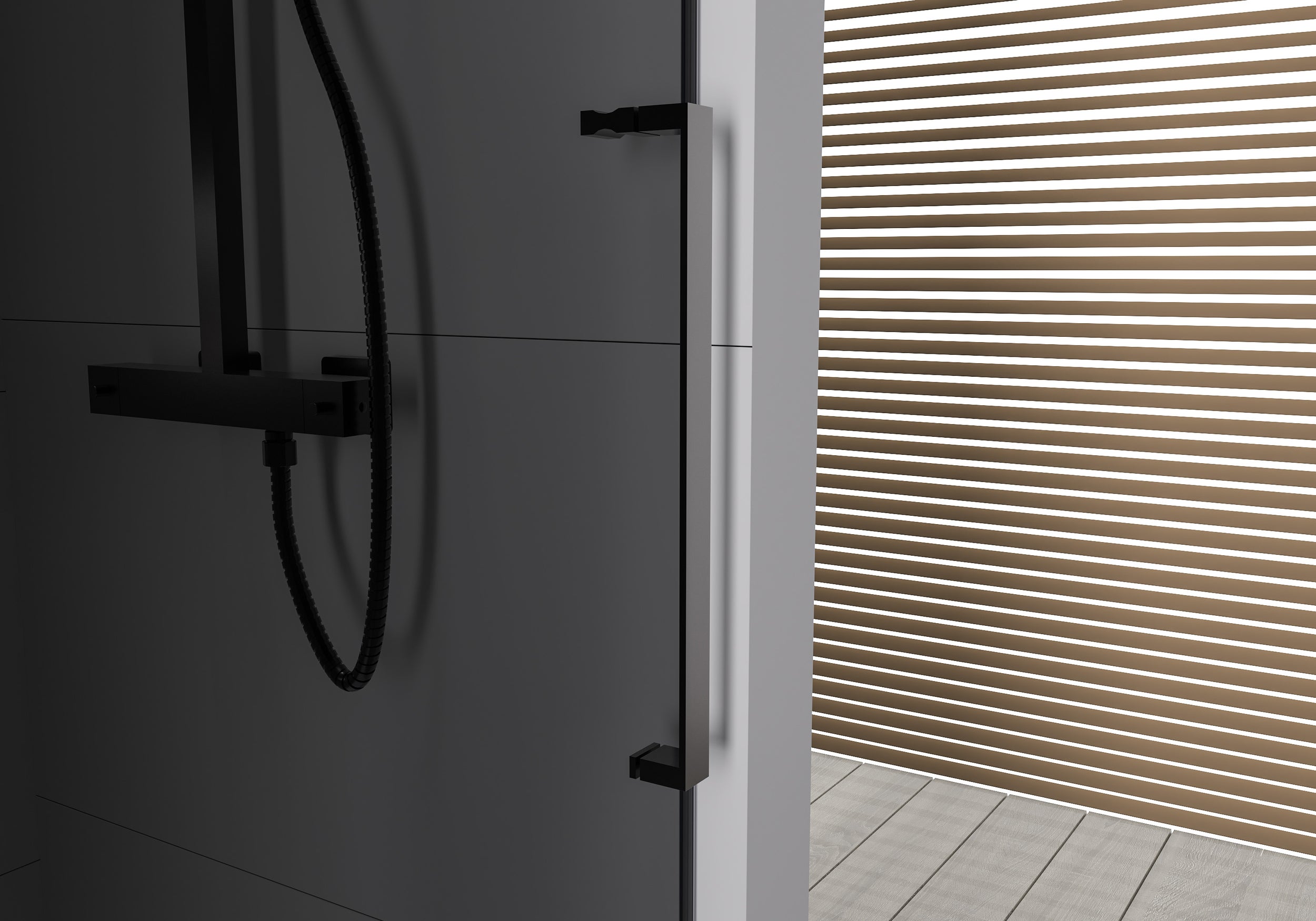 Inbyggnadsdusch med skjutdörr Soft-Close DX906 FLEX