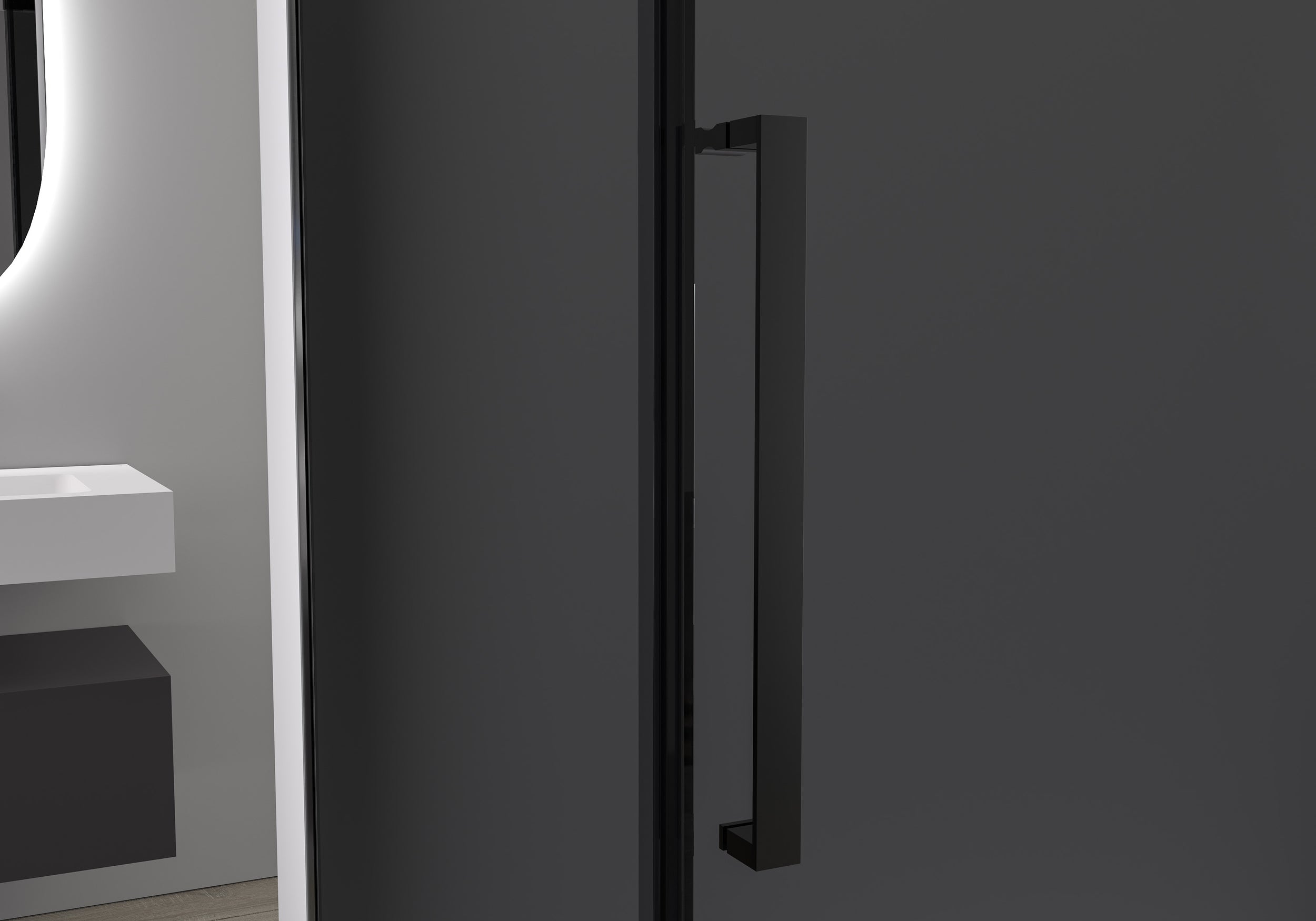Hörndusch med skjutdörr Soft-Close DX906 FLEX