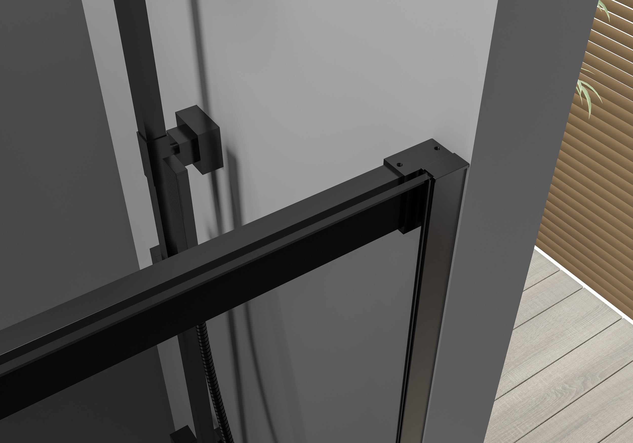 Hörndusch med skjutdörr Soft-Close DX906 FLEX