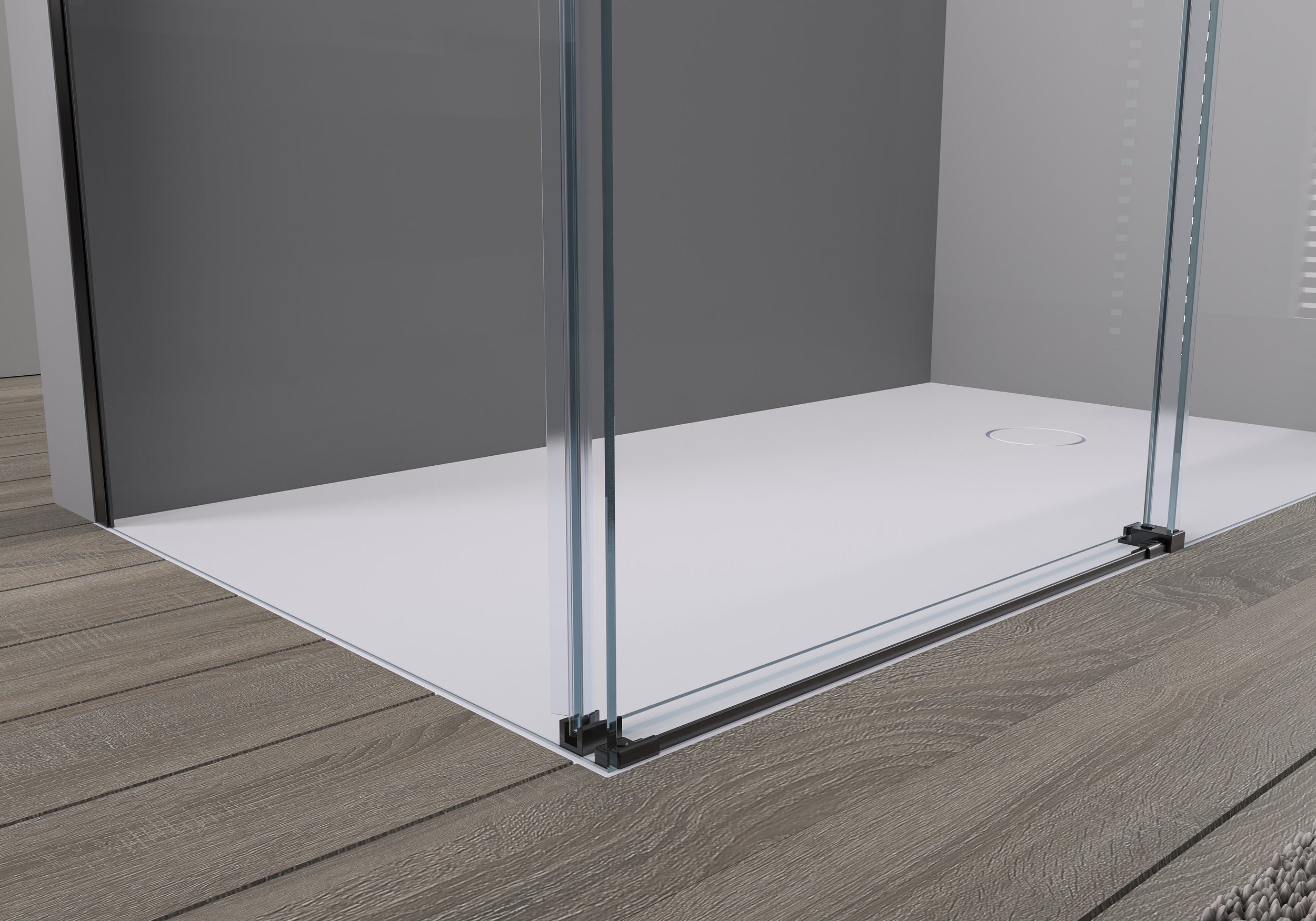 Chuveiro de canto com porta de correr Soft-Close DX906 FLEX