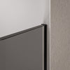 Walk-in Duschvägg 10mm nanogrått glas EX102 - 1 glasvägg rostfri stålprofil krom - bredd valbar