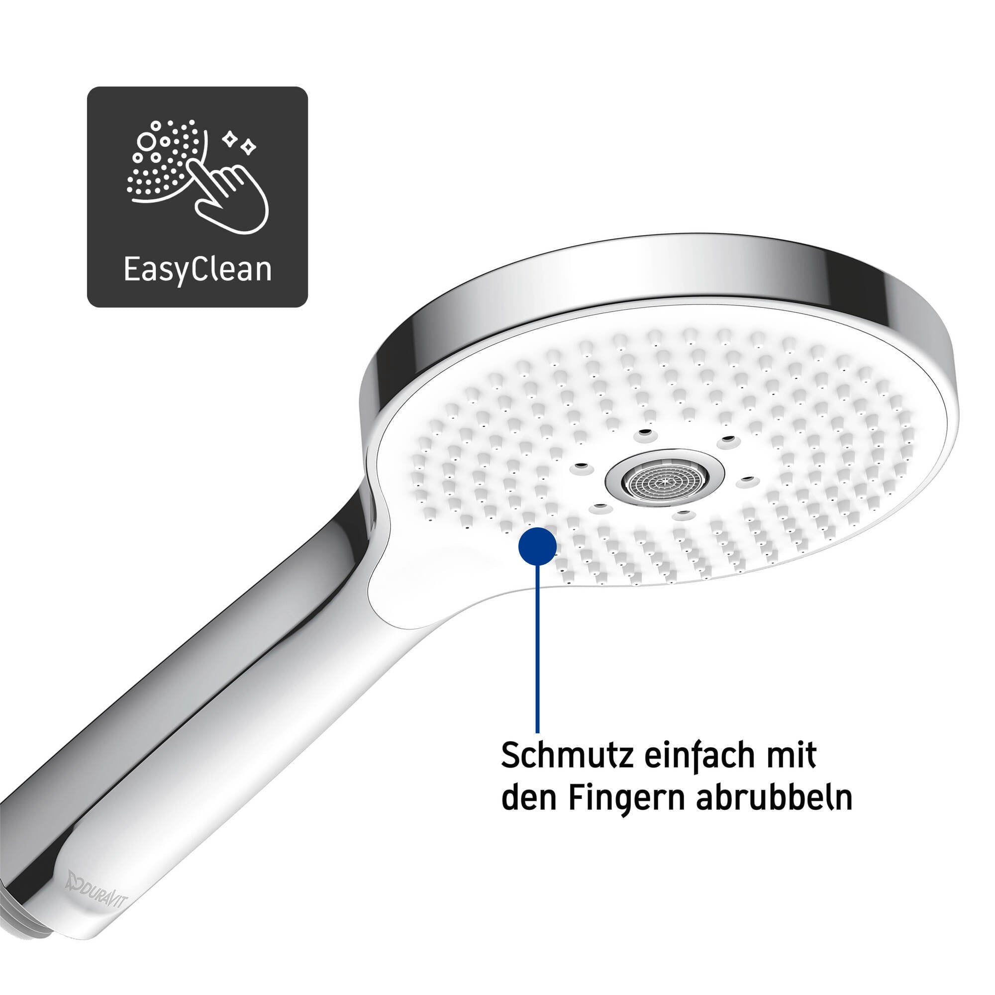 Duravit duschsystem med termostat och glashylla