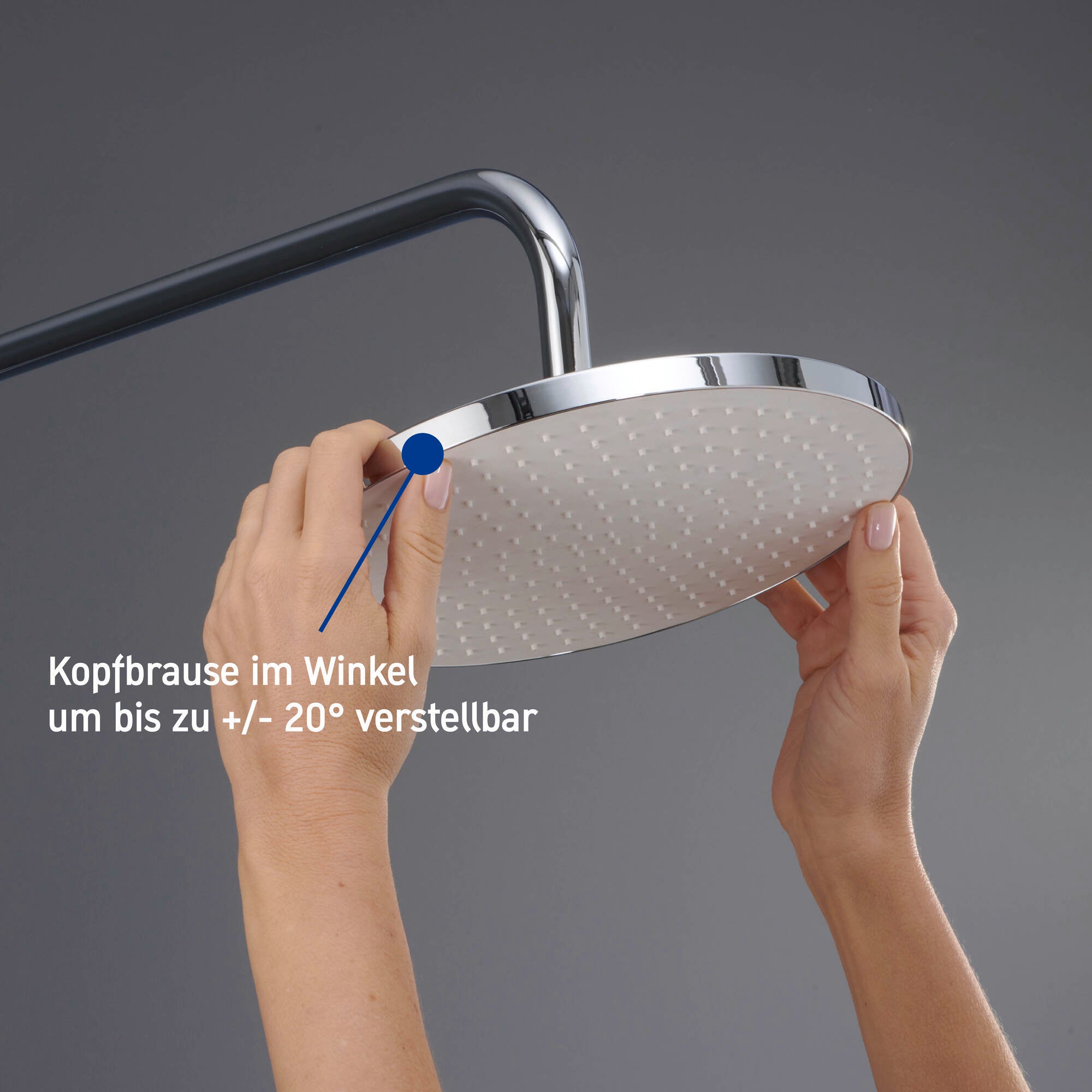 Duravit duschsystem med termostat och glashylla