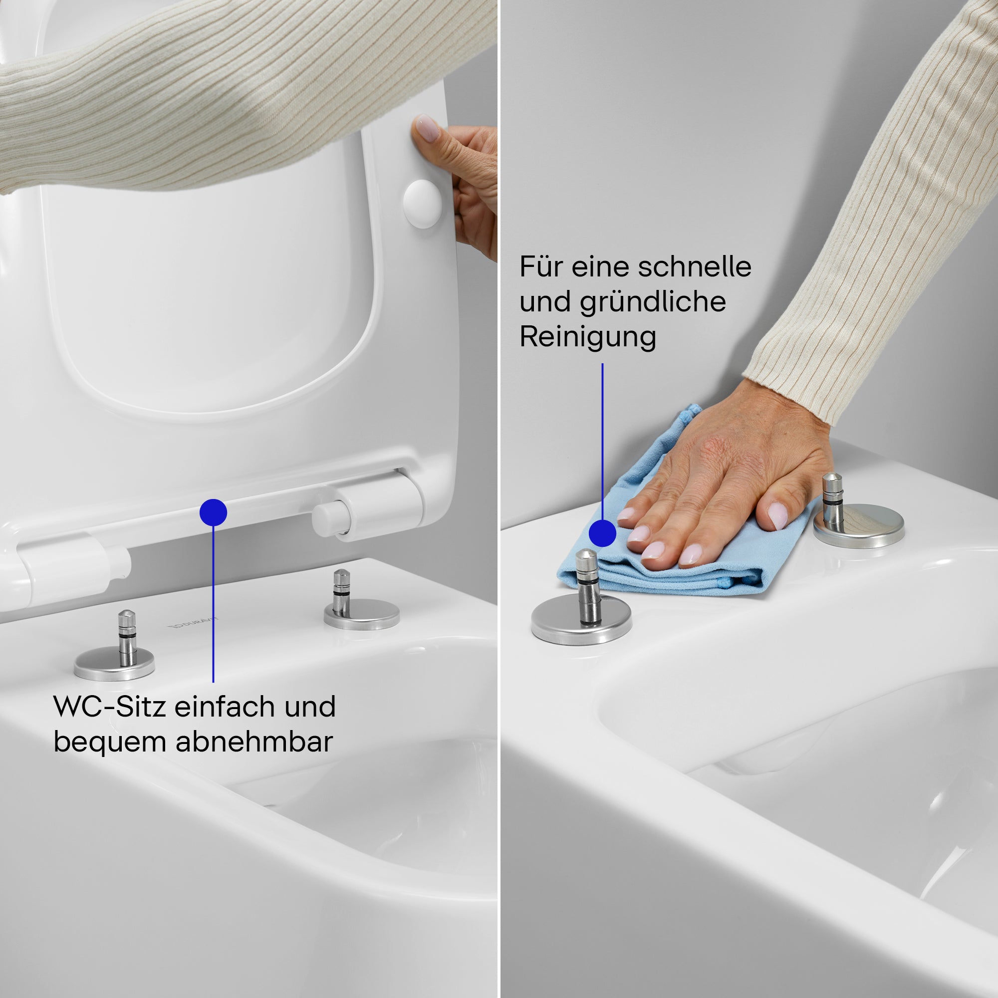 Duravit Univavo universal toalettsits med mjukstängning