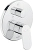 Duravit Wave inbyggd badkarblandare med enkel spak