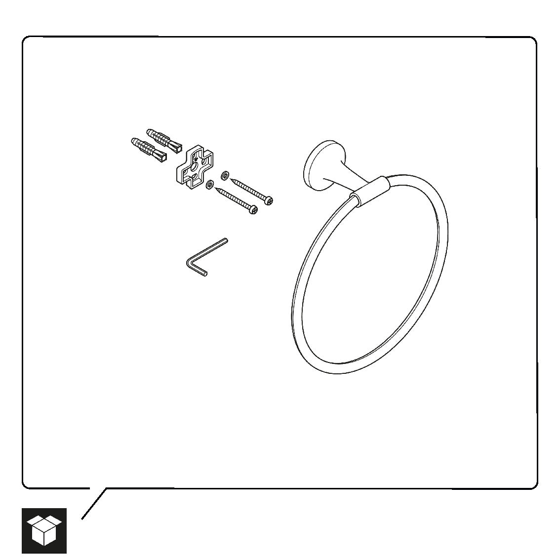 Duravit Starck T handduksring