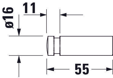 Duravit D-Code handdukskrok 