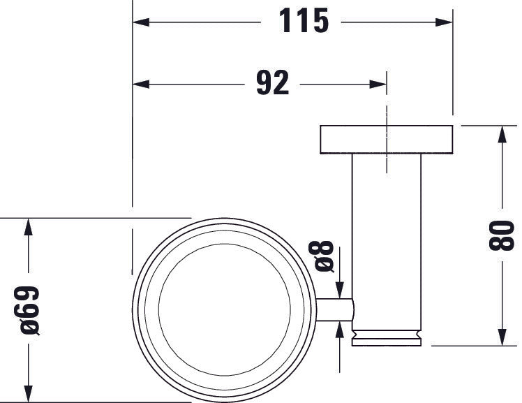 Duravit D-Code tandborstmugg