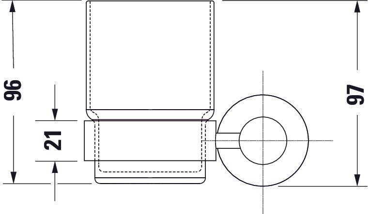 Duravit D-Code tandborstmugg