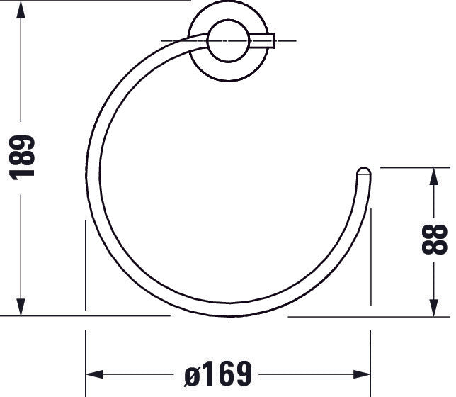 Duravit D-Code handduksring 