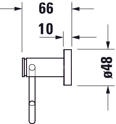 Duravit D-Code pappersrullehållare för 1 rulle