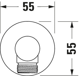 Duravit Universal vägganslutningsböj