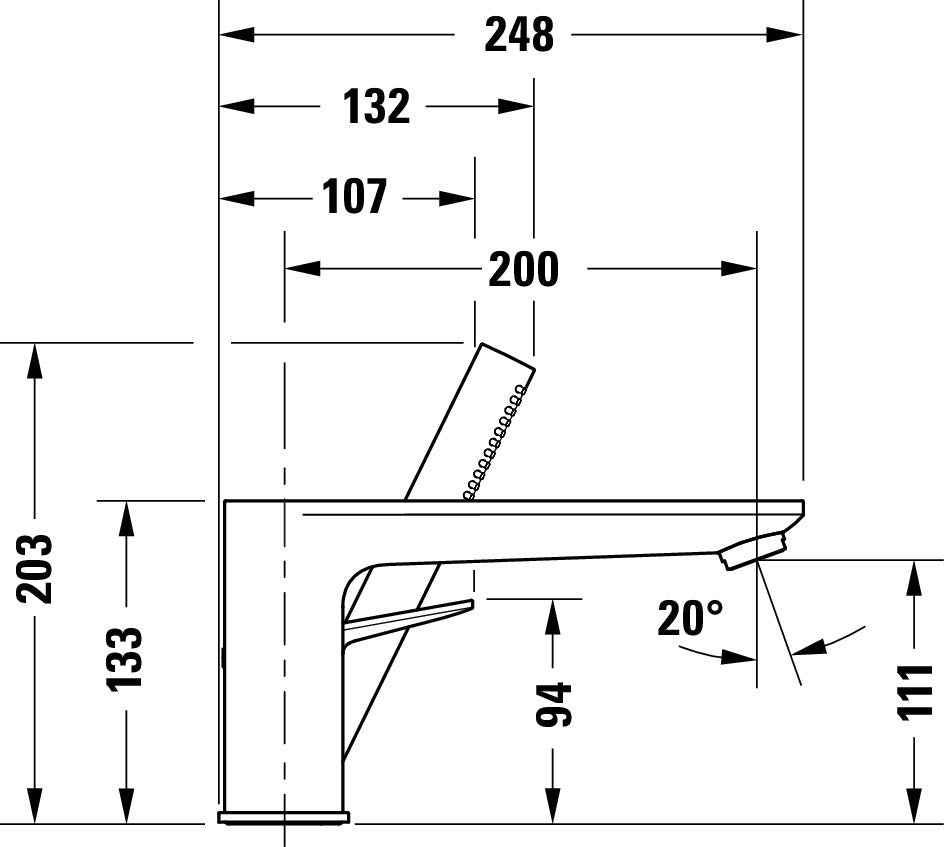 Duravit Wave 3-håls Badkarblandare

