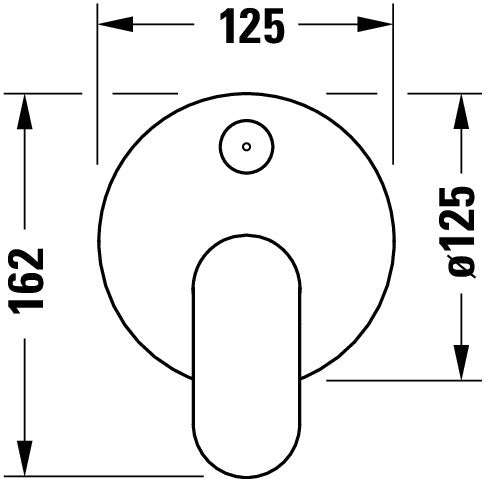 Duravit Wave dold ettgreppsblandare, 2 pipar - polerad krom